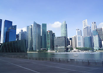シンガポール不動産コラム・CBDの高層ビル群の写真