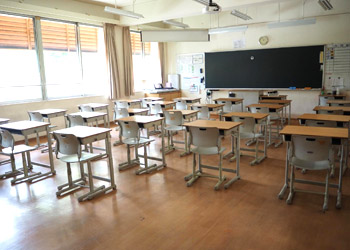 シンガポール日本人学校中学部の教室